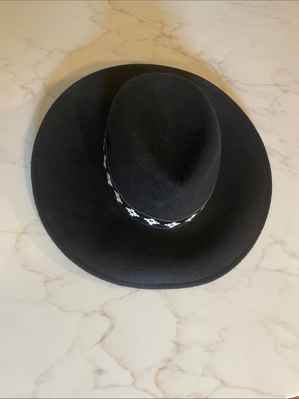 YOSUZI wide brim felted wool hat